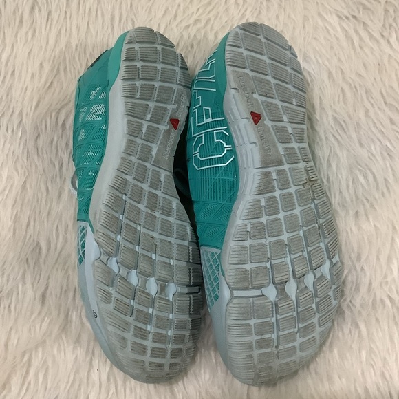 Reebok women’s athletic turquoise cross fit athletic shoes size 9.5 - Picture 6 of 9